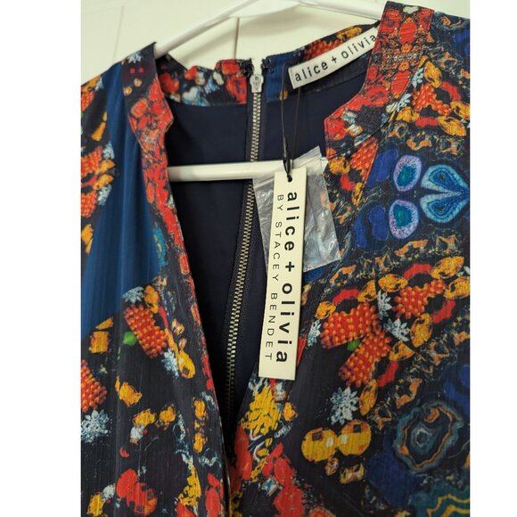 🆕NWT Alice + Olivia Crown Jewel Flowy Floral Maxi Dress in "1971" | Size 8 - Picture 3 of 10